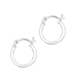 Sterling Silver 2x10mm Hoop Earring